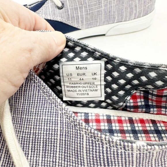 BEN‎ SHERMAN BRADFORD OXFORD SNEAKER - NAVY Sz 11 - Picture 10 of 14